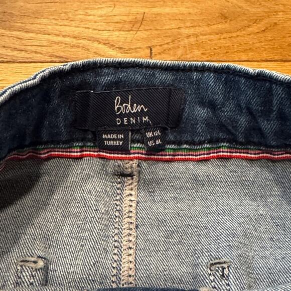 Boden Dark Blue Denim Pencil Skirt 8L - Picture 2 of 2